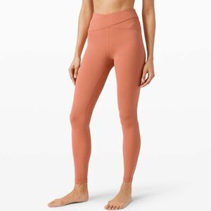 Lululemon Aligned Angles Super High Rise Tight 28" in Rustic Coral